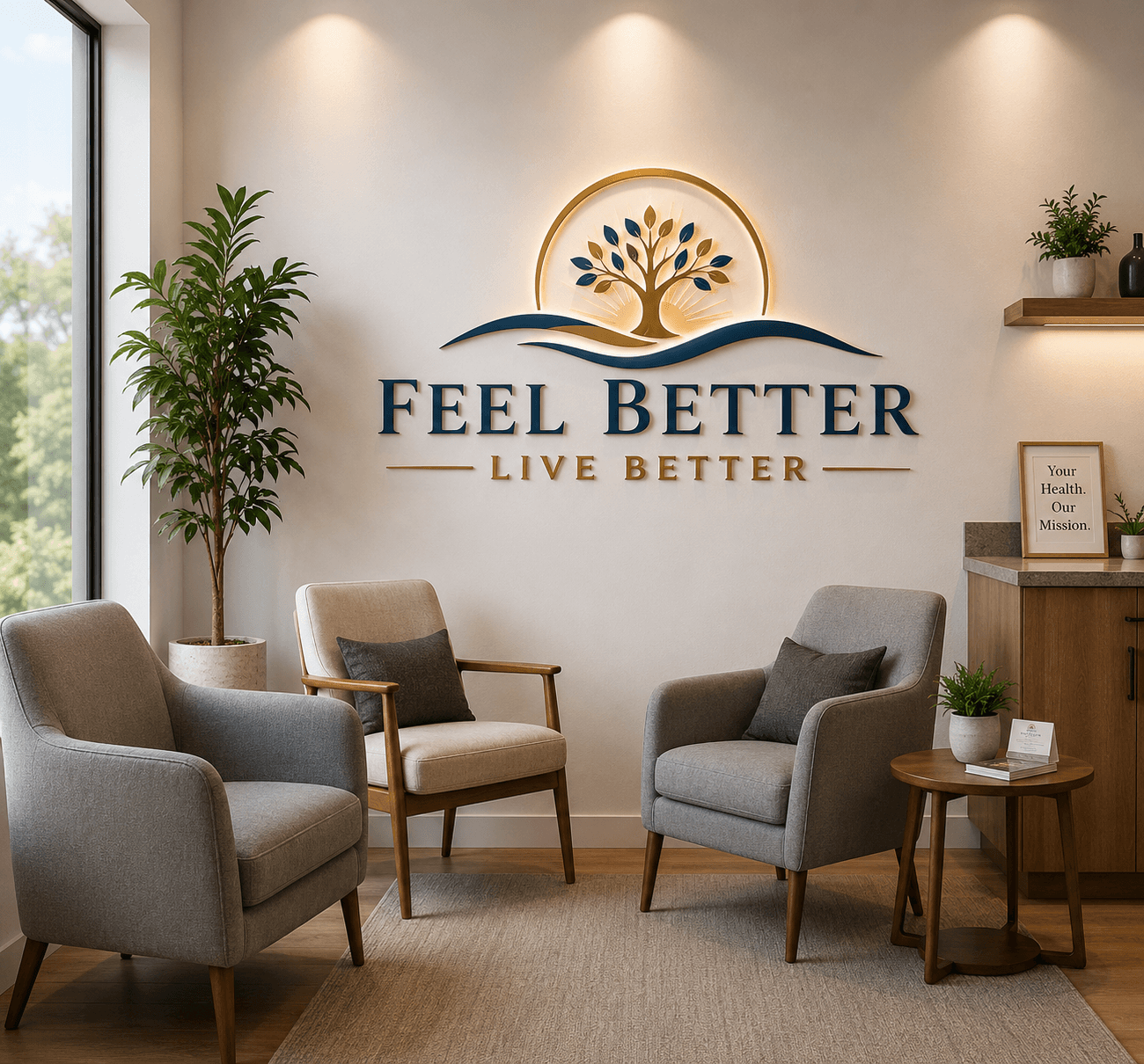 Feel Better Live Better clinic waiting room